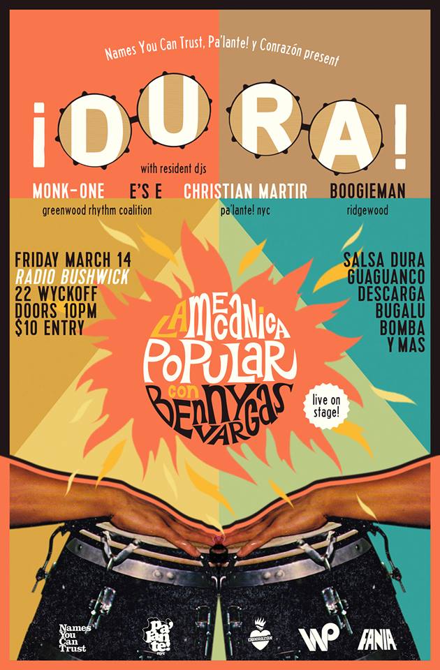 TOMORROW: ¡Dura! with La Mecanica Popular & Benny Vargas